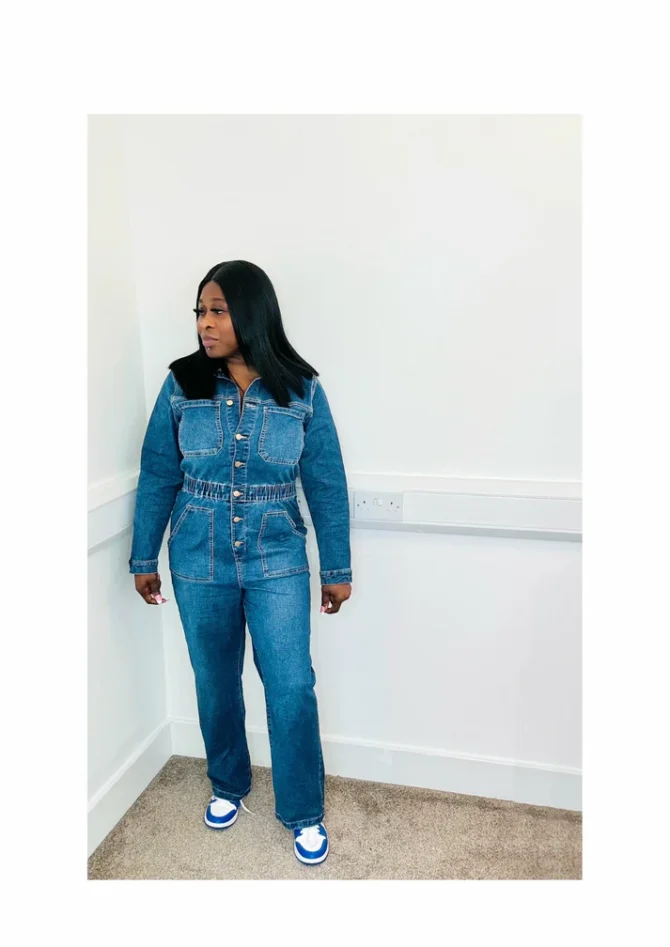 Demin Jeans Jumpsuit - Image 2