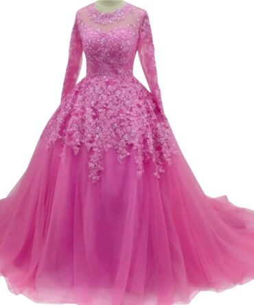 Beading Appliques Ball Gown Lace  Dress