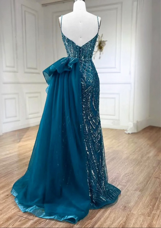 Sky Blue Strap Occasional Dress - Image 2