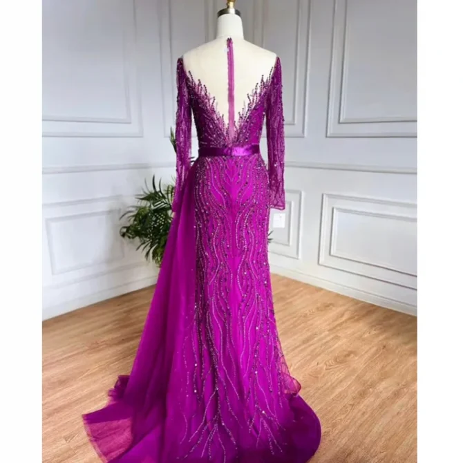 Diamond stone luxury side tail dress - Image 2
