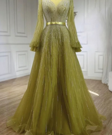 Gold Formal Evening Dress