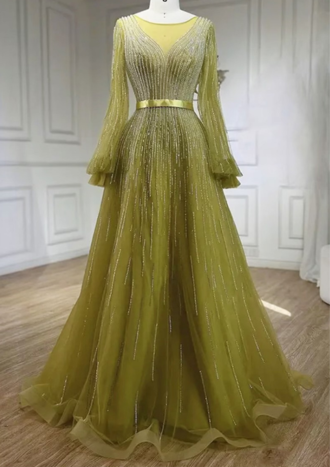 Gold Formal Evening Dress