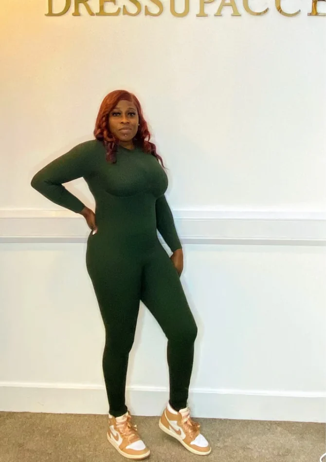 Knitwear back zip Jumpsuit - Image 2