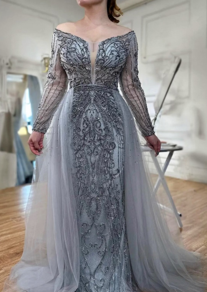 Mermaid Beaded Luxury Evening Dress