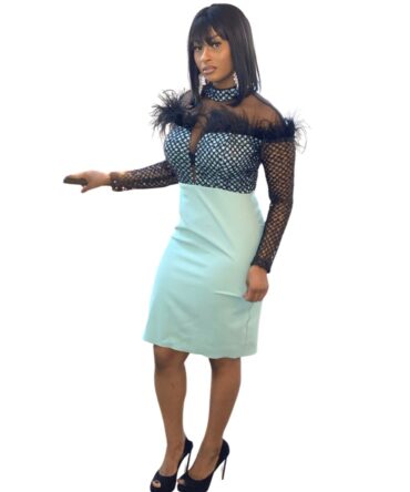 Mint Green Crepe Long Sleeve