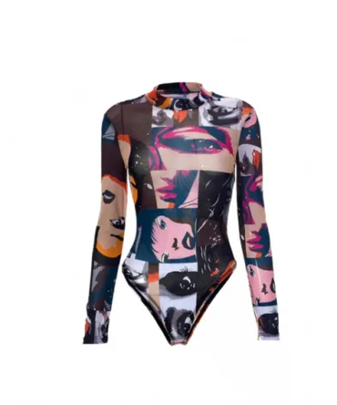Picture bodysuit print