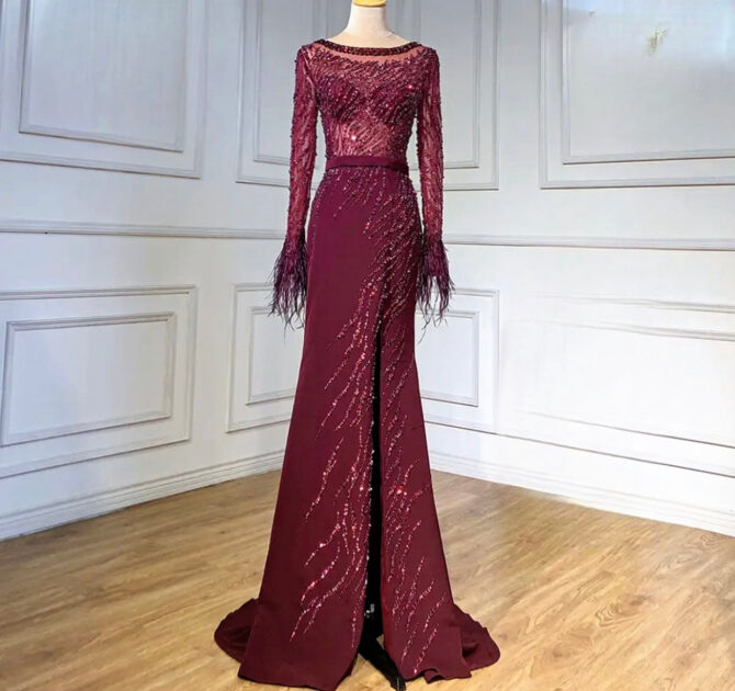 See Through Embellished Long Sleeve - Image 2