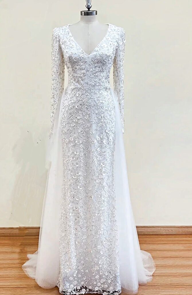Sequin wedding Dress