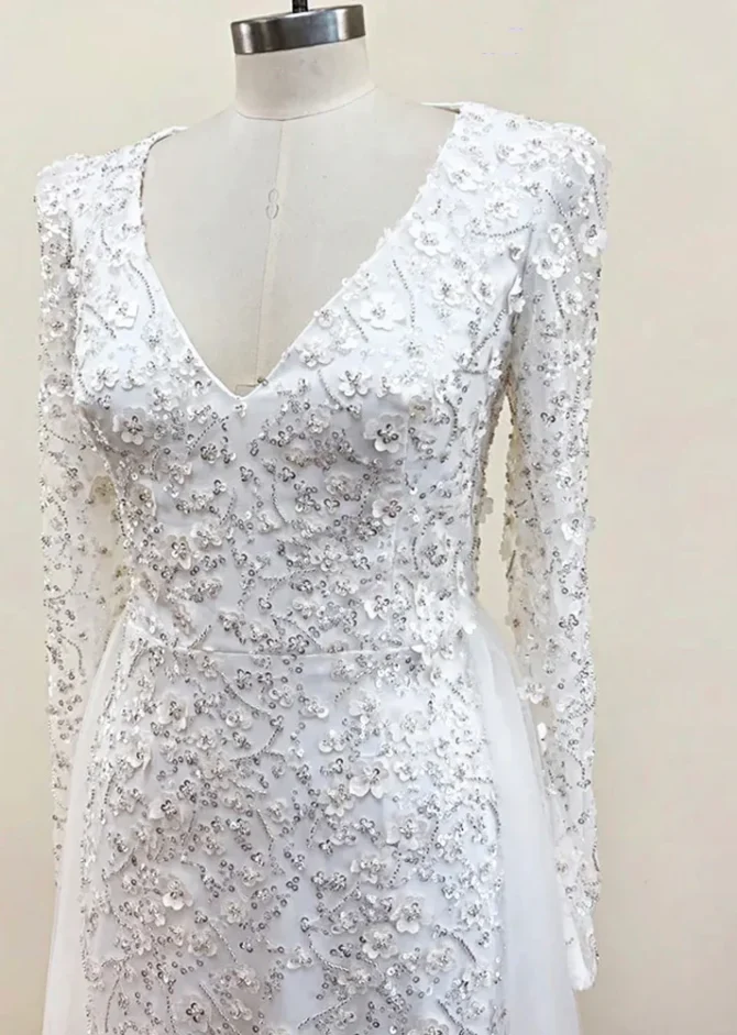 Sequin wedding Dress - Image 3