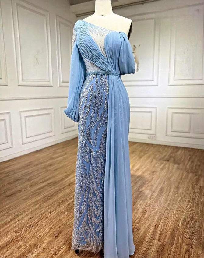 Shoulder Drop Embellish Dress