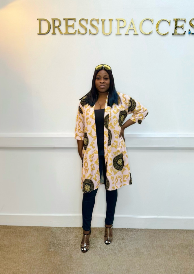 Multicoloured Scarf Printed Casual Cardigan - Image 2