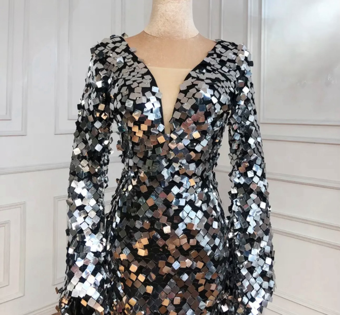 Crystal Beamed Occasional Dress - Image 3