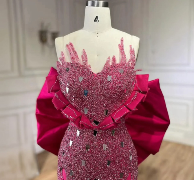 Pink Elegant occasional dress - Image 2