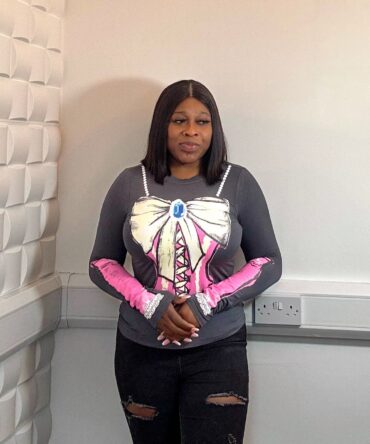 printed corset sweat top