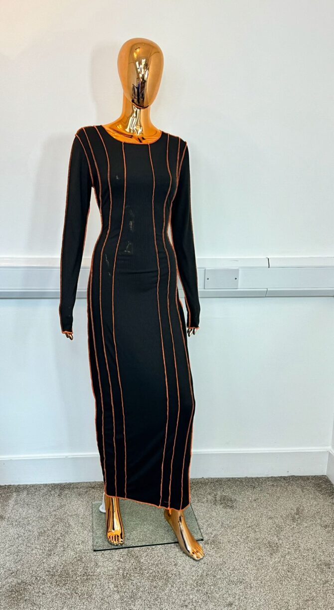 Elegant long fitted dress - Image 3