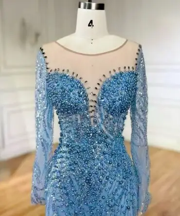 Beaded elegant pearl party dress
