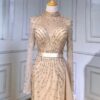 Waist Line Closed Waist Slim Evening Dress